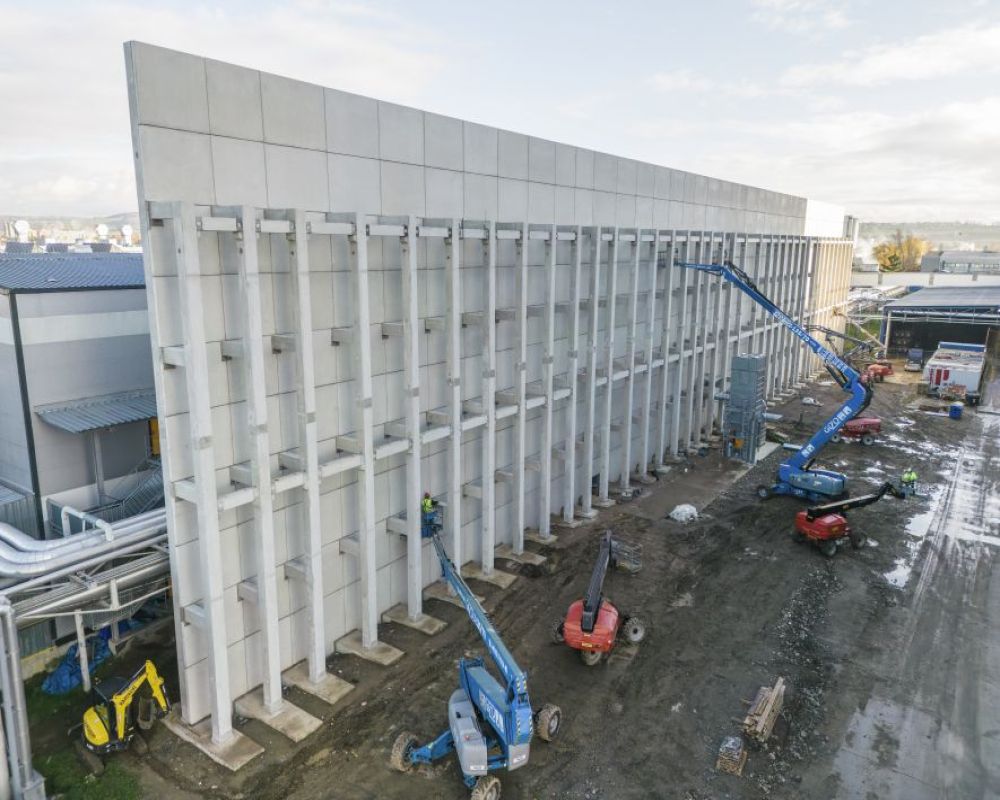 Železobetonová prefabrikovaná požární stěna