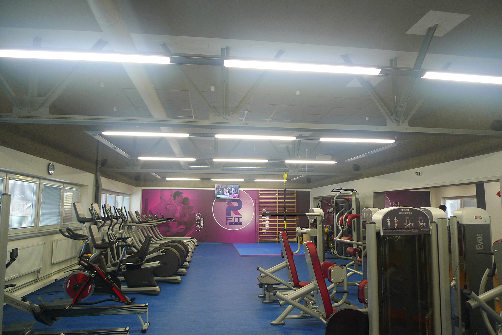 Klimatizace a větrání cvičebních sálů fitness centra