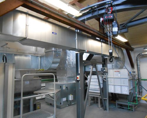 Bochemie a.s. Bohumín – VZT pro odsávání mletí