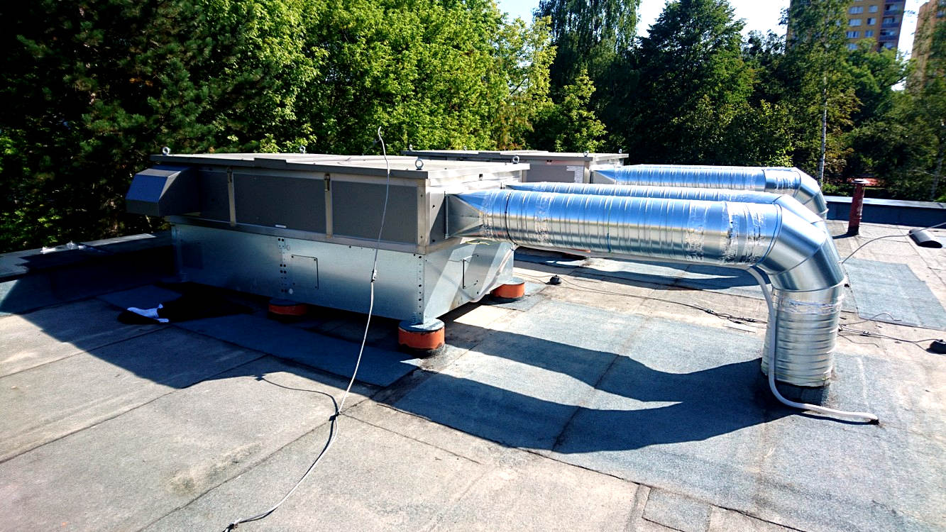 Rekuperační větrání jednotlivých oddělení MŠ Francouzská