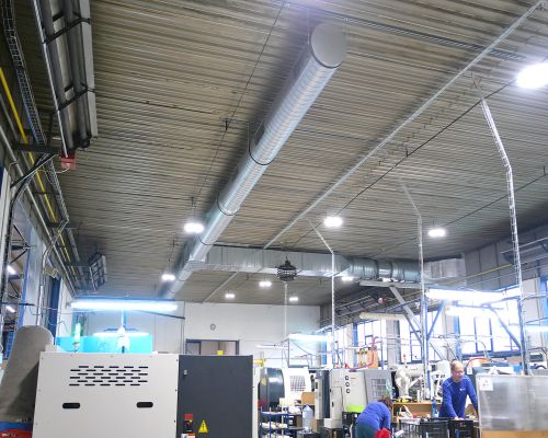 WOLKO-PLAST, s.r.o. – letní větrání výrobní haly