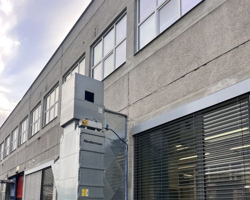 Vzduchotechnika a klimatizace dílny šablon – Continental Barum Otrokovice