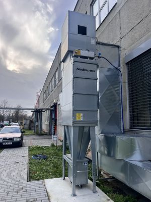 Vzduchotechnika a klimatizace dílny šablon – Continental Barum Otrokovice