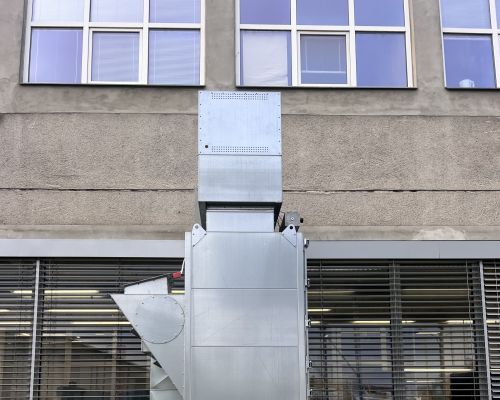 Vzduchotechnika a klimatizace dílny šablon – Continental Barum Otrokovice